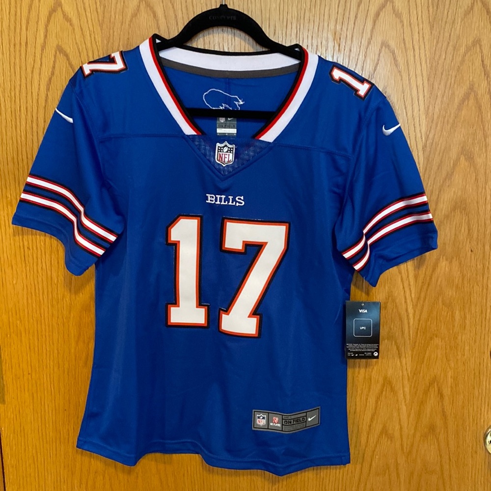 Nike Buffalo Bills Jersey #17 size L “Men’s but slim fit!fits like a boys Large”